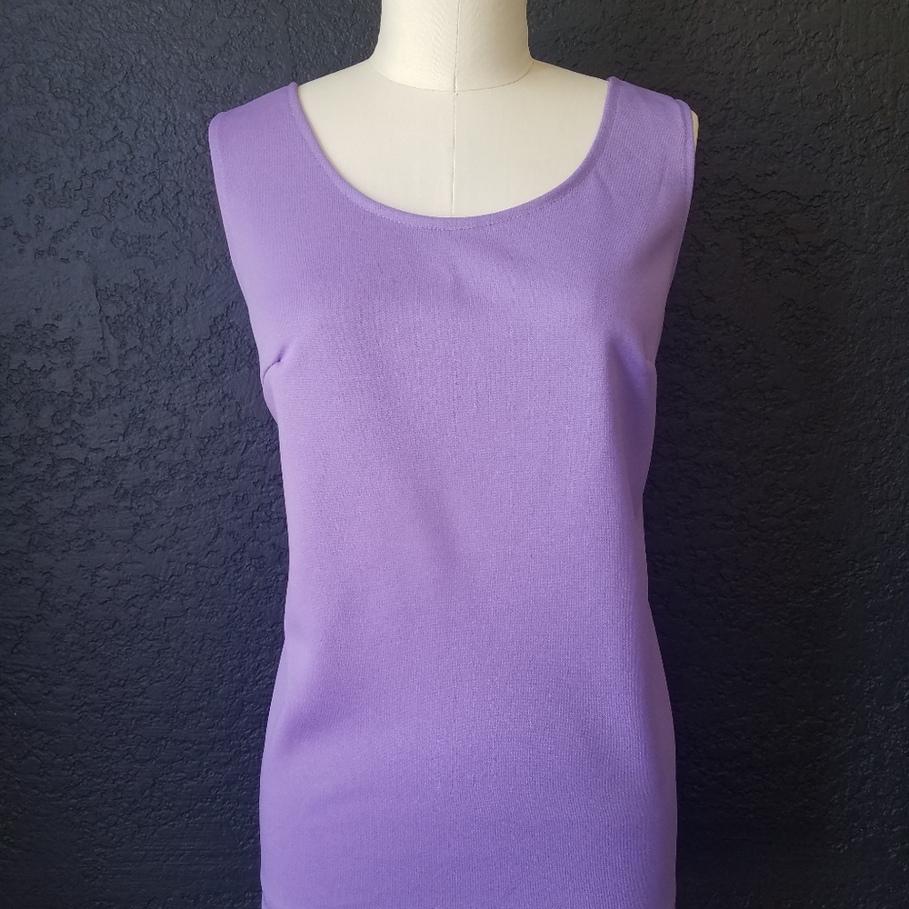 Vintage Jaylan lavender darted tank top